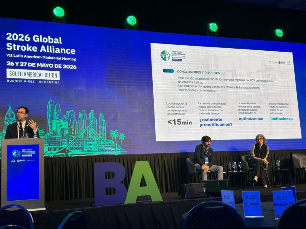 Emergencias recibió una mención como trabajo destacado en el Global Stroke Alliance 2026